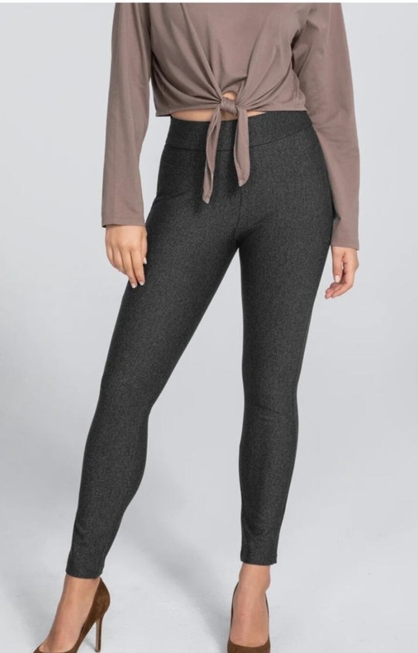 Honeylove EverReady Pants Womens M Charcoal Hidden Smoothing Stretch Pull-On